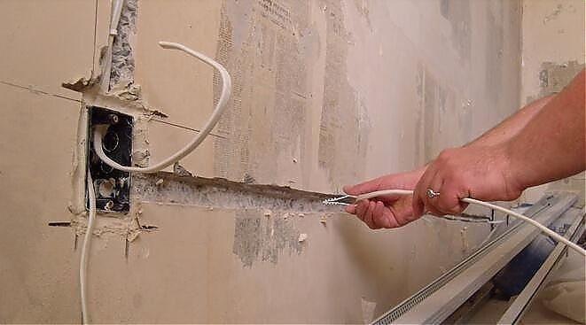 Монтаж электропроводки