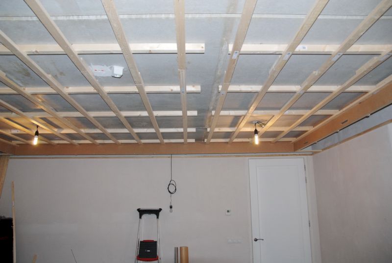 Обрешетка под ГКЛ из деревянного бруса