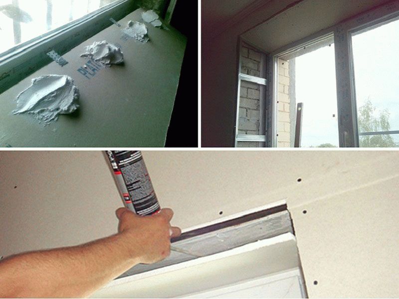 Варианты установки откосов из гипсокартона Варианты установки откосов из гипсокартона