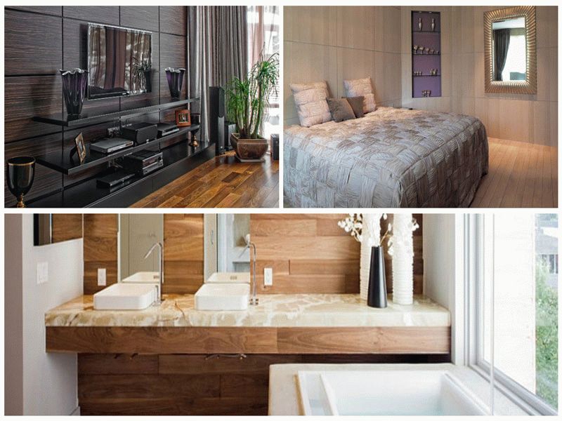 Панели "под дерево" в интерьере Панели "под дерево" в интерьере