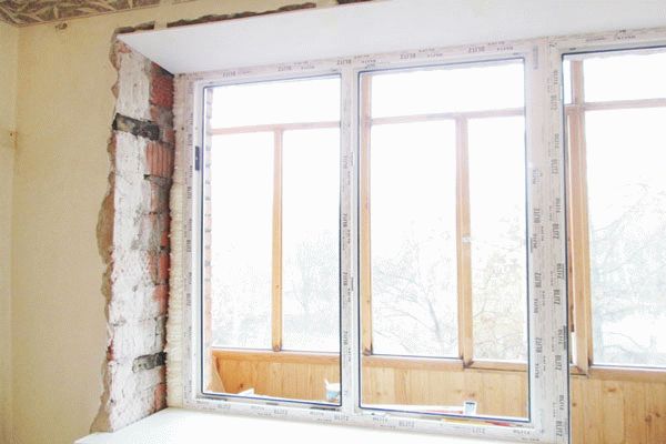 Оштукатуривание балконного блока Оштукатуривание балконного блока