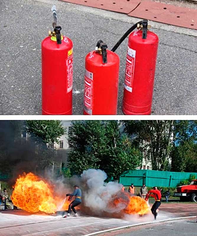 Огнетушитель ОП-4 (АВСЕ): характеристики и устройство