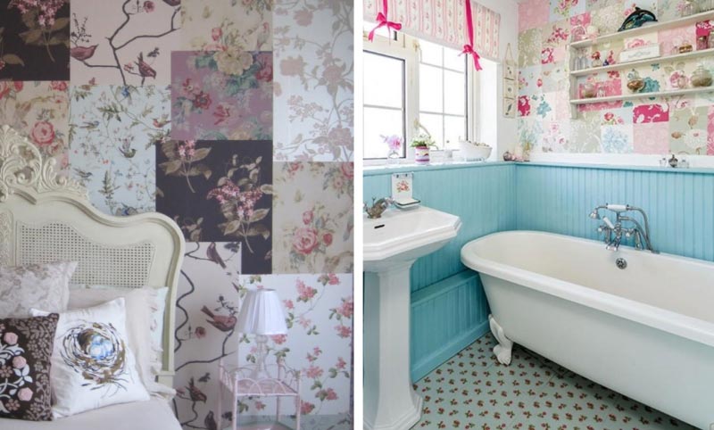 Пэчворк в интерьере Пэчворк в интерьере спальни и ванной