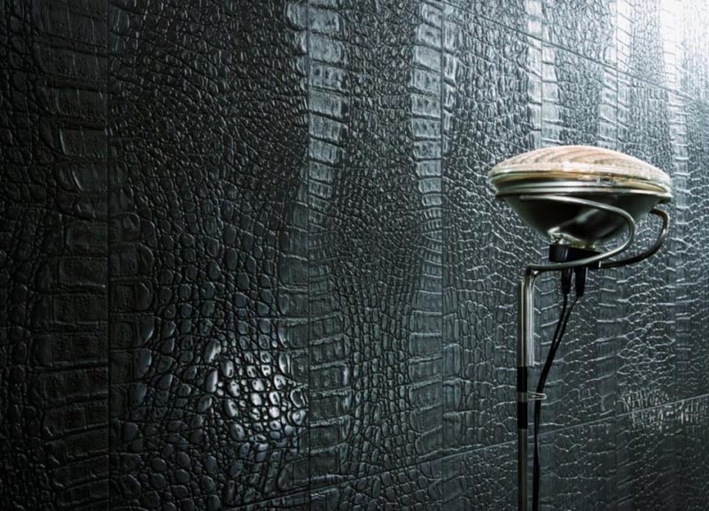 Кожа в отделке стен Кожа в отделке стен