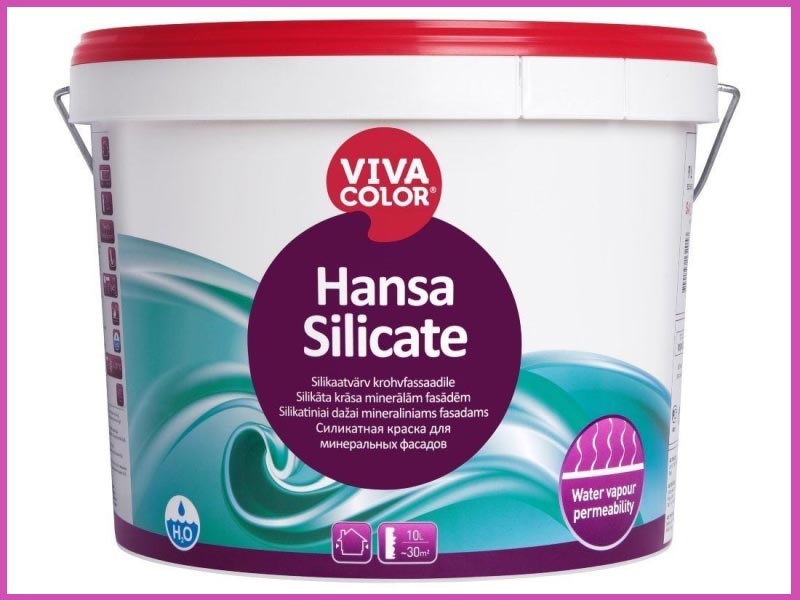 Силикатная краска Viva Color Силикатная краска для наружных стен Viva Color