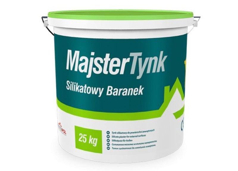 Силикатная штукатурка Majstertynk Силикатная фасадная штукатурка Majstertynk с фактурой "Барашек"