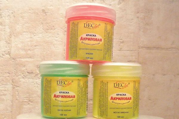 Акриловая флуоресцентная краска Акриловая флуоресцентная краска