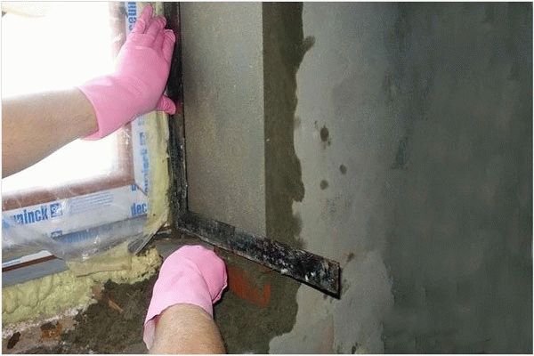 Оштукатуривание откосов Оштукатуривание откосов