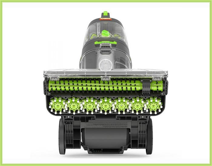 Моющий пылесос Vax Для размывки потолка идеально подойдет моющий пылесос с подачей воды в щетку, а не перед ней. Чтобы ускорить и облегчить процесс, потолок предварительно смачивается водой из пульверизатора