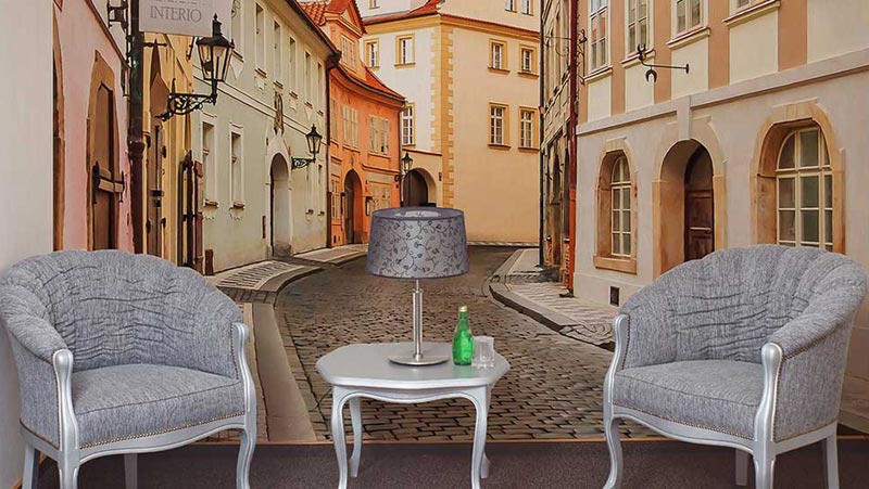 Флизелиновые фотообои в гостиной Флизелиновые фотообои пропускают воздух и влагу, что делает их безопасными, а также идеальными для помещений с повышенной влажностью