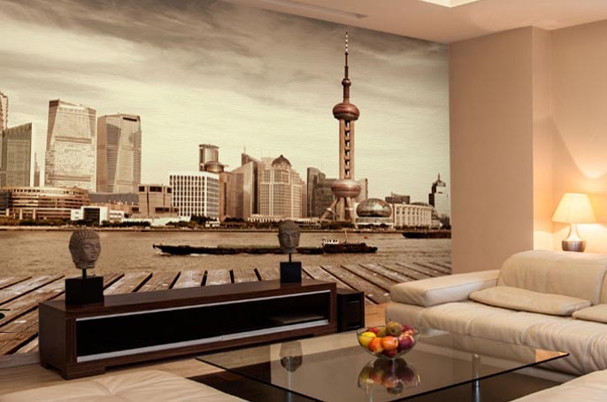 Текстильные фотообои Текстильный вариант имеет хорошую звуковую и теплоизоляцию, а еще данный вид фотообоев часто выпускают бесшовным