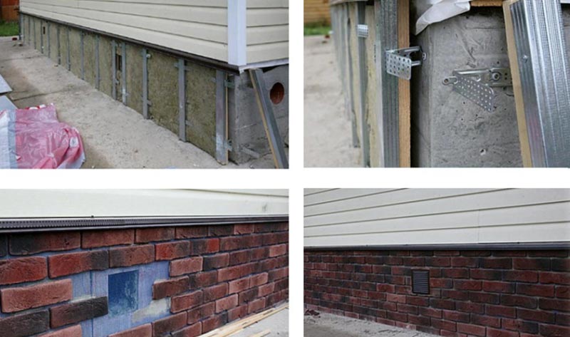 Утепление и отделка цоколя Утепление цоколя с последующей отделкой плиткой