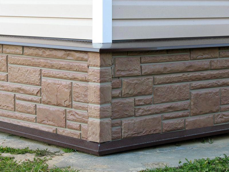 Облицовка цоколя панелями Облицовка цоколя декоративной панелью