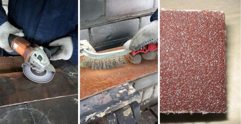 Виды механической очистки Для механической очистки можно использовать дрель или болгарку со специальными щетками, ручную металлическую щетку, а также обыкновенную наждачную бумагу