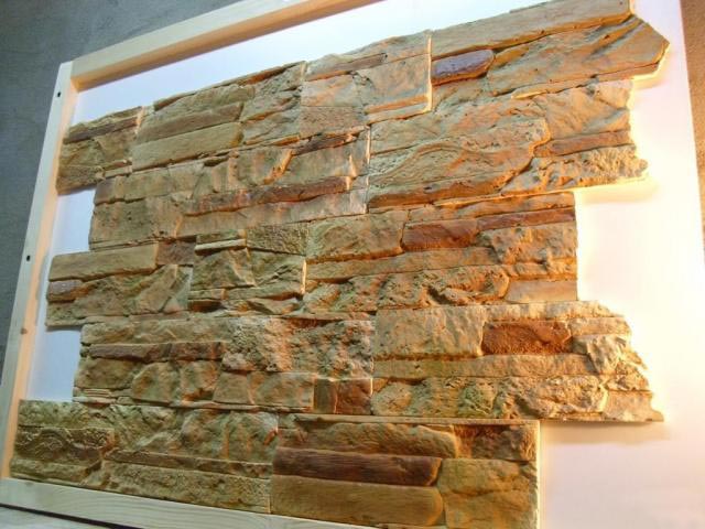 Терракотовый искусственный камень Смесь из шеллачного лака и канифоли окрашивает гипс в коричневый цвет