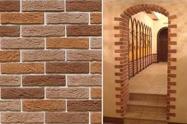 Оформление арки декоративным камнем Оформление арки декоративным камнем