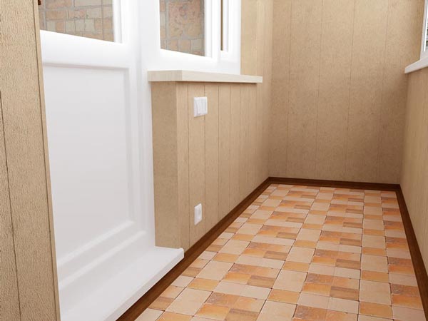 Плитка на балконе Плитка на балконе