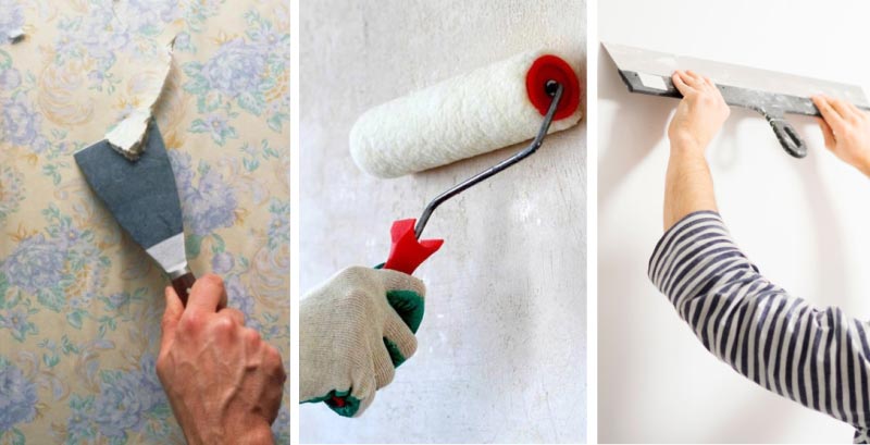 Ремонт стен Основные этапы подготовки стен