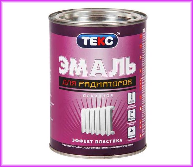 Алкидная эмаль Текс Алкидная эмаль – это доступный вид лакокрасочного материала, окрашивание которым рекомендуют производить в период отключения отопления