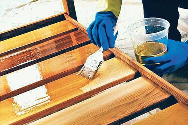 Обработка вагонки специальным составом Обработка вагонки специальным составом