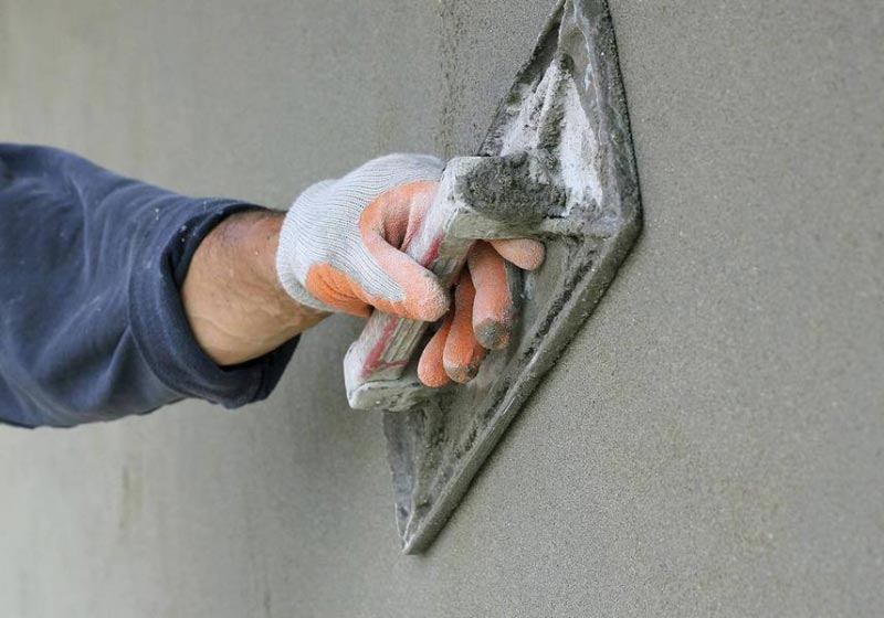 Сухая затирка Затирка штукатурки сухим способом при помощи металлической терки