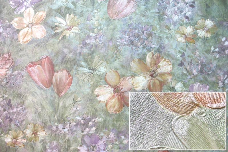 Виниловые обои Верхний слой виниловых обоев состоит из поливинилхлорида, который обладает высокими эксплутационными свойствами и устойчив к воде