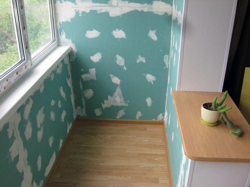 Обшивка балкона гипсокартоном Обшивка балкона гипсокартоном