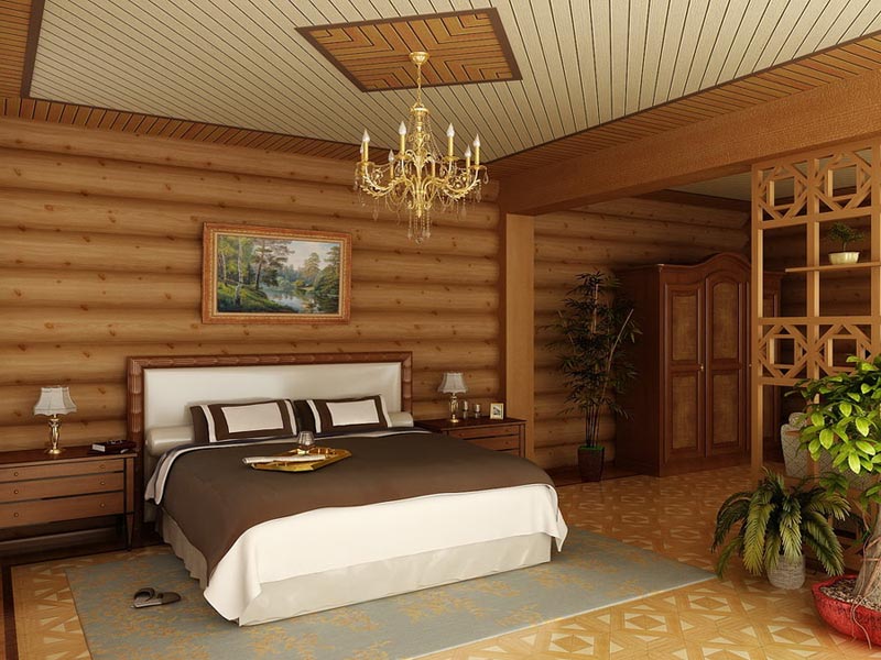 Отделка блок-хаусом Отделка блок-хаусом, имитирующим бревенчатый сруб