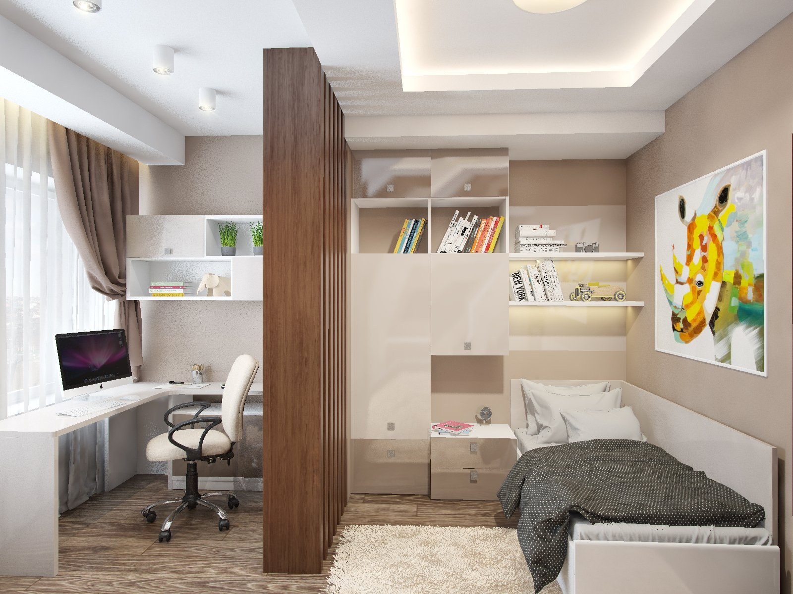 Зонирование комнаты подростка (44 фото) - красивые картинки и HD фото