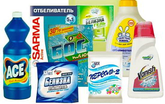 Фото: отбеливатели для постельного белья