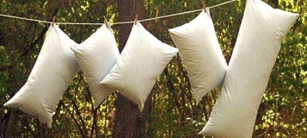 Фото: как проветрить подушки